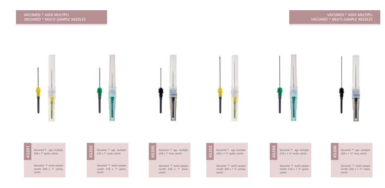 VACUMED® MULTI-SAMPLE BLOOD NEEDLES